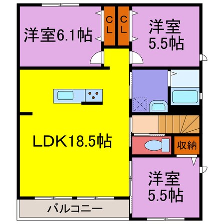 シャーメゾン神河の物件間取画像